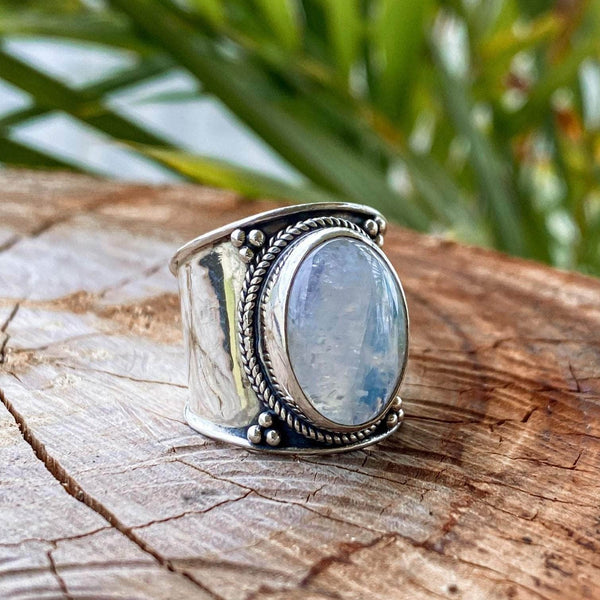 Wind and Soul Rings Dawn Moonstone Ring
