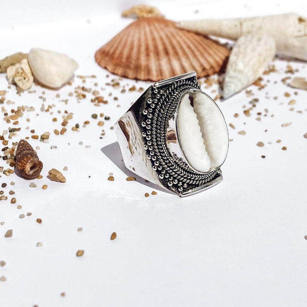 Wind and Soul Rings Delilah Cowrie Ring