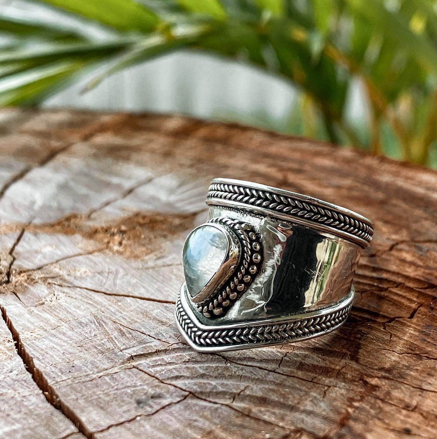 Wind and Soul Rings Joplin Moonstone Ring