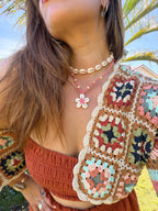 Beached Cowrie Shell Choker