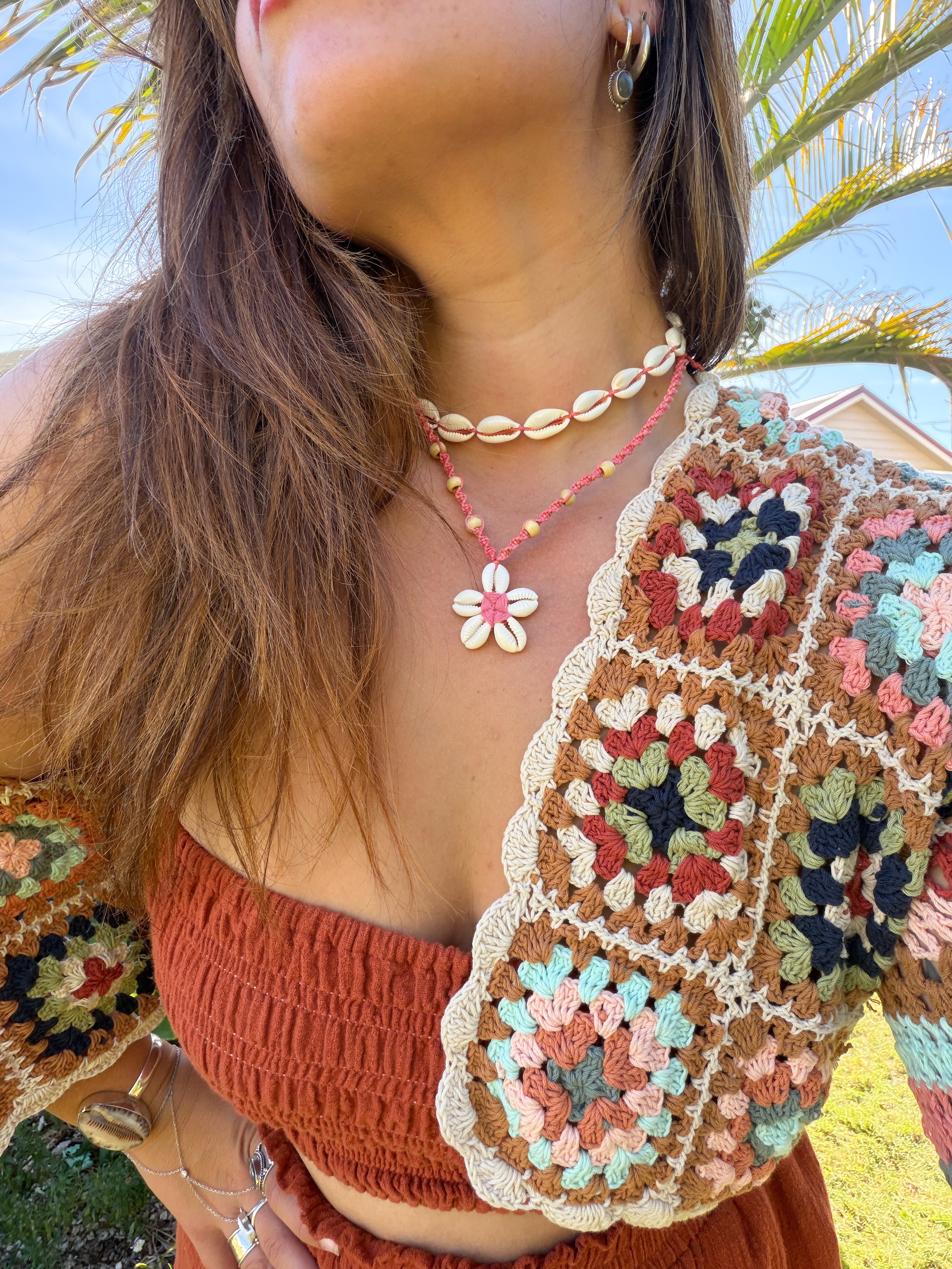 Beached Cowrie Shell Choker
