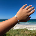 Cowrie Moonstone Cuff