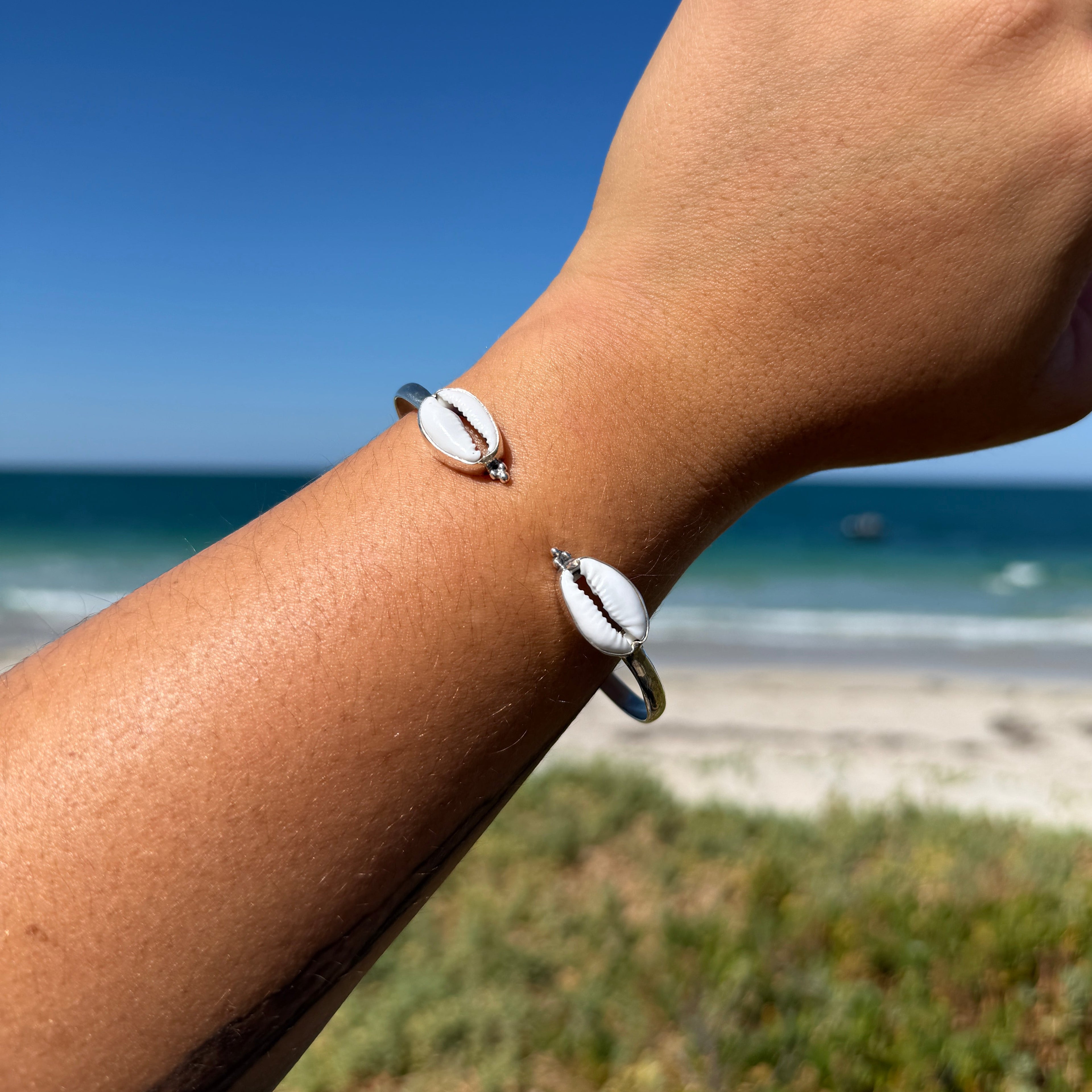 Double Cowrie Cuff