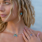 Paua Droplet Earrings