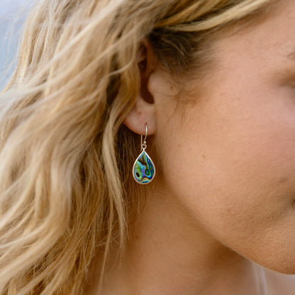 Paua Droplet Earrings