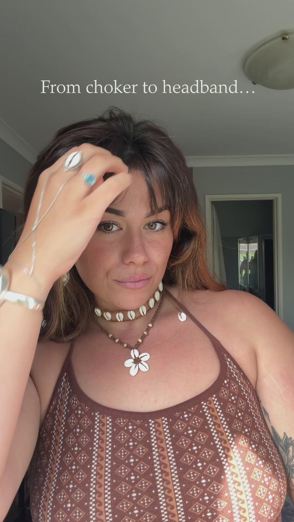 Zali Cowrie Choker