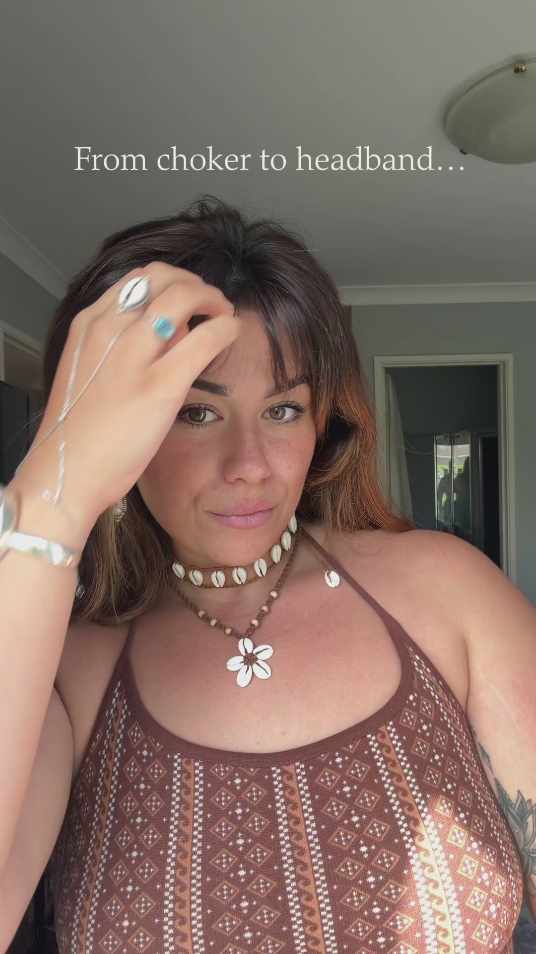 Zali Cowrie Choker