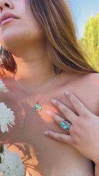 Paua Moon Necklace