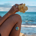 Indigo Blue Paua Necklace