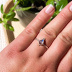 Wind and Soul Rings Droplet Moonstone Ring